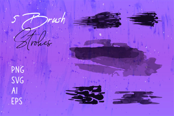 Black Watercolor Brushes: Bold Editorial Strokes
