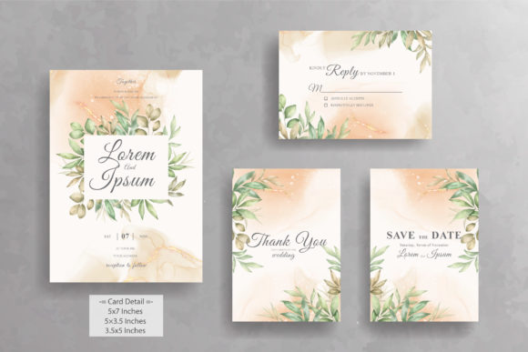 Elegant Foliage Frame Wedding Invitation Review