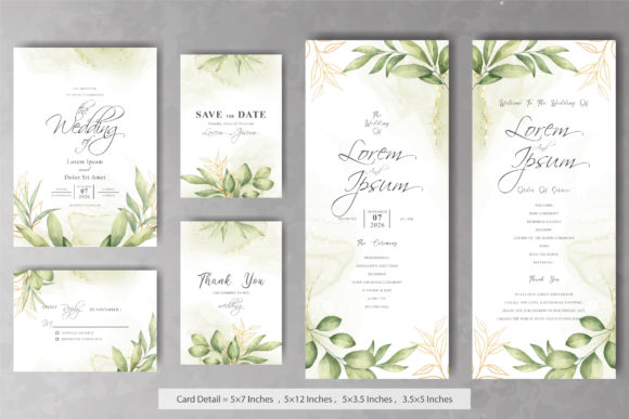 Elegant Wedding Invitation Cards: Premium Print Templates