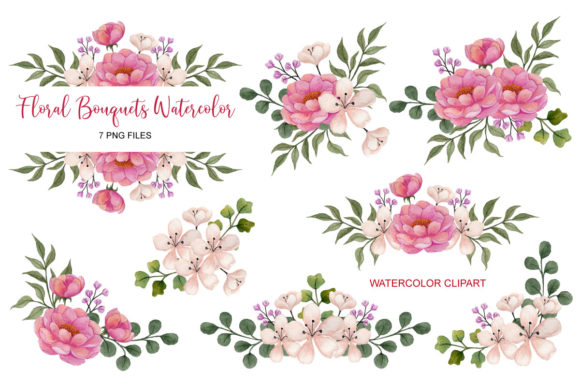 Floral Watercolor Bouquet Clip Art Set 4 Review