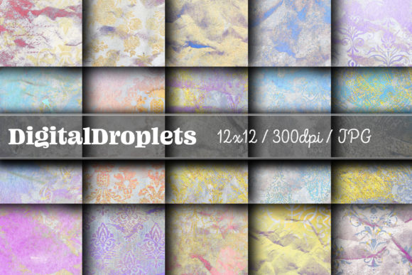 Golden Damask Dust Vol. 31: Premium Backgrounds
