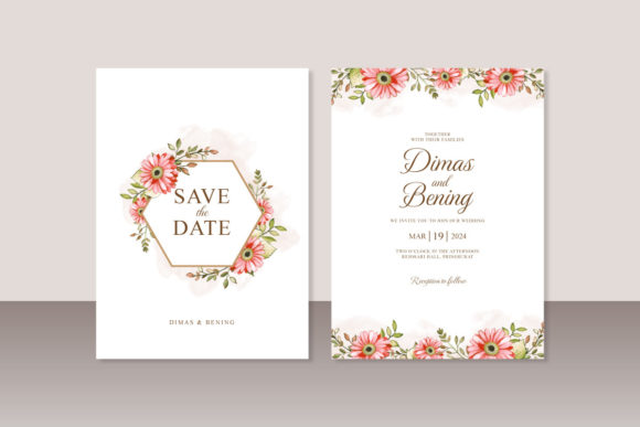 Hand Painted Floral Watercolor Wedding Print Templates Review