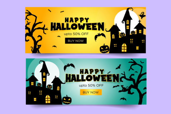 Happy Halloween Sale Banner: Premium Graphic Templates