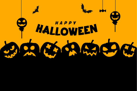 Happy Halloween Spooky Backgrounds for Crafts