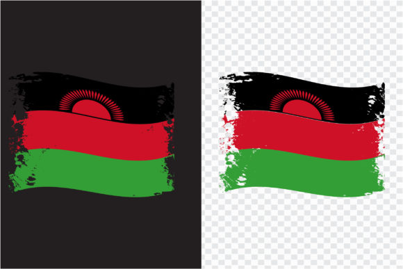 Malawi Flag Watercolor: Premium Print Templates