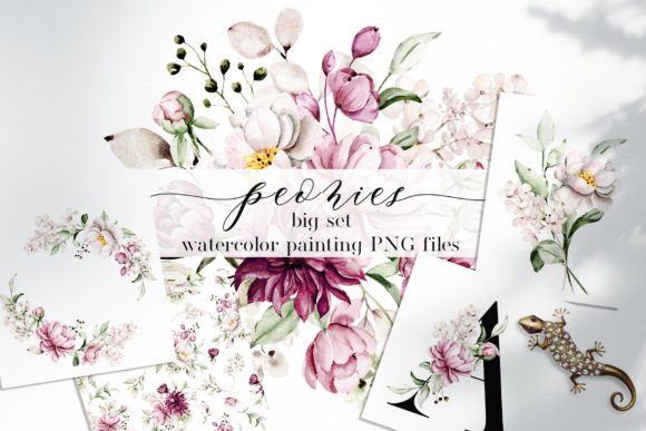 Peonies Watercolor Set: A Designer's Review for Real Embroidery