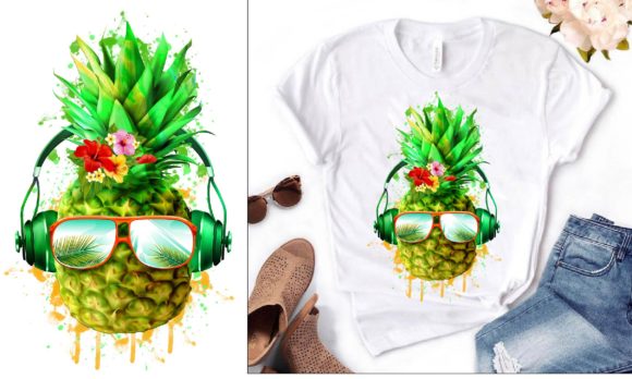 Pineapple Watercolor Sublimation Graphic: A Designer's Review
