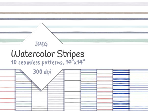 Review: Watercolor Horizontal Stripes Digital for Embroidery