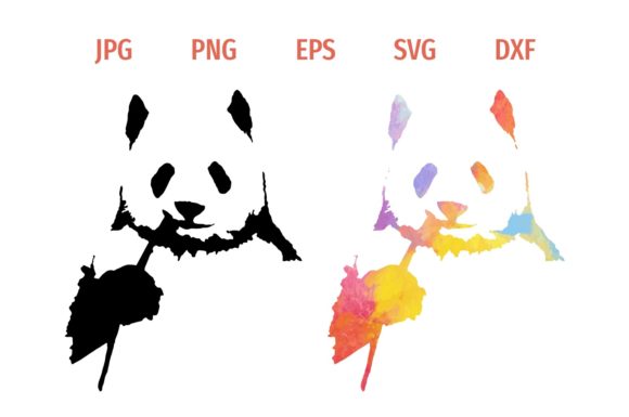 Review: Watercolor Panda Pattern Silhouette for Embroidery