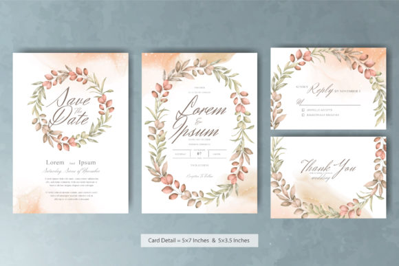 Watercolor Floral Wreath Wedding Cards Review