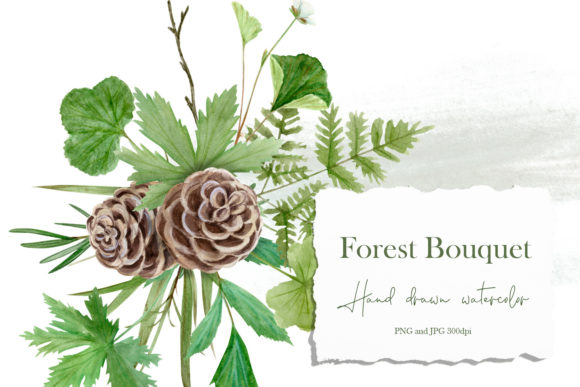 Watercolor Forest Wildflowers Bouquet Freebies Review