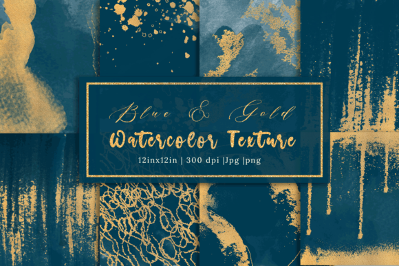 Watercolor Gold Texture Background for Crafters