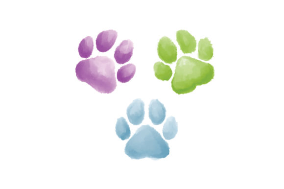 Watercolor Paw Prints: A Soft Touch for Animals