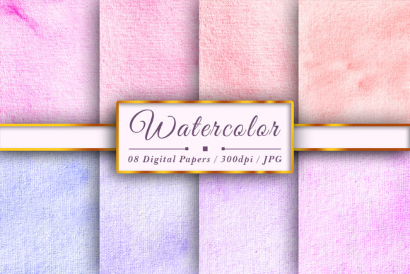 Watercolor Sublimation Digital Papers for Backgrounds