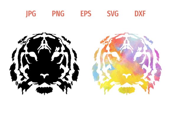 Watercolor Tiger Pattern Silhouette Freebies Review